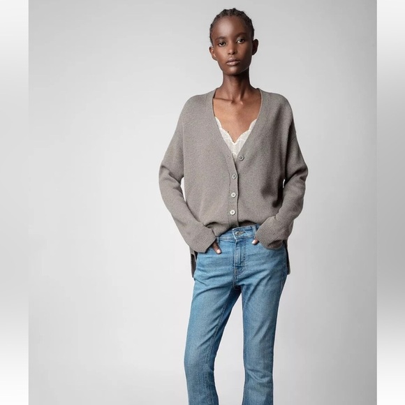 Zadig & Voltaire Mirka Happy Strass Cardigan Sweater Jumper Size Medium NWT 2023 - Picture 1 of 8